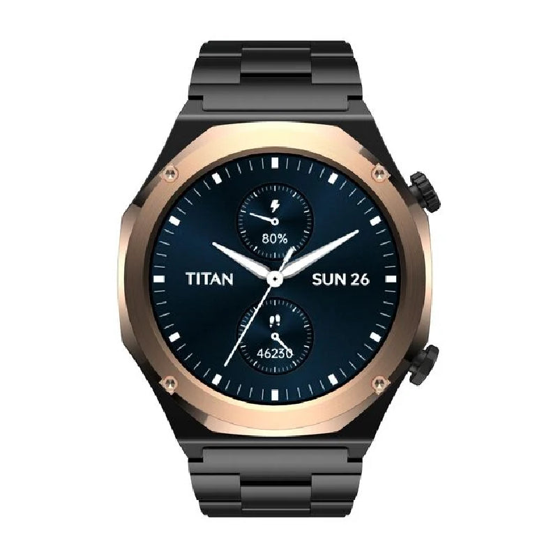 TITAN Maestro Smart Watch - 1.43’’AMOLED / Bluetooth / Black/Rose Gold Bezel Smart Watches