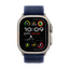 Apple Watch Ultra 2 - LTPO OLED / 64GB / 49mm / Bluetooth / Wi-Fi / Cellular / Medium/Large Natural Titanium / Blue