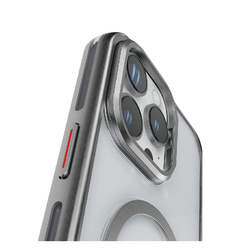 Levelo Elio PC Case with Camera Ring Stand - Apple iPhone 16 Pro Max / Titanium Accessories > Mobiles & Tablets >