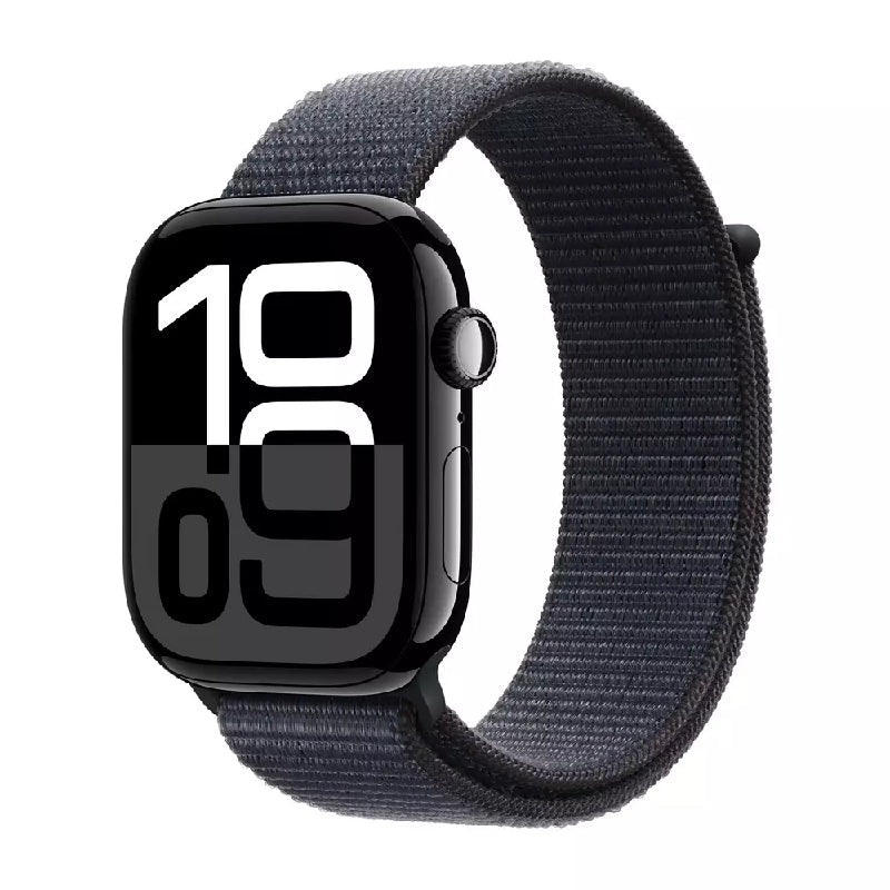 Apple Watch Series 10 with Sport Loop - LTPO OLED / 64GB / 42mm / Bluetooth / Wi-Fi / Jet Black / New / Open Seal Only