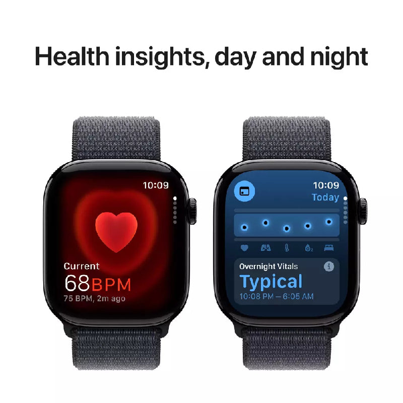 Apple Watch Series 10 with Sport Loop - LTPO OLED / 64GB / 42mm / Bluetooth / Wi-Fi / Jet Black / New / Open Seal Only