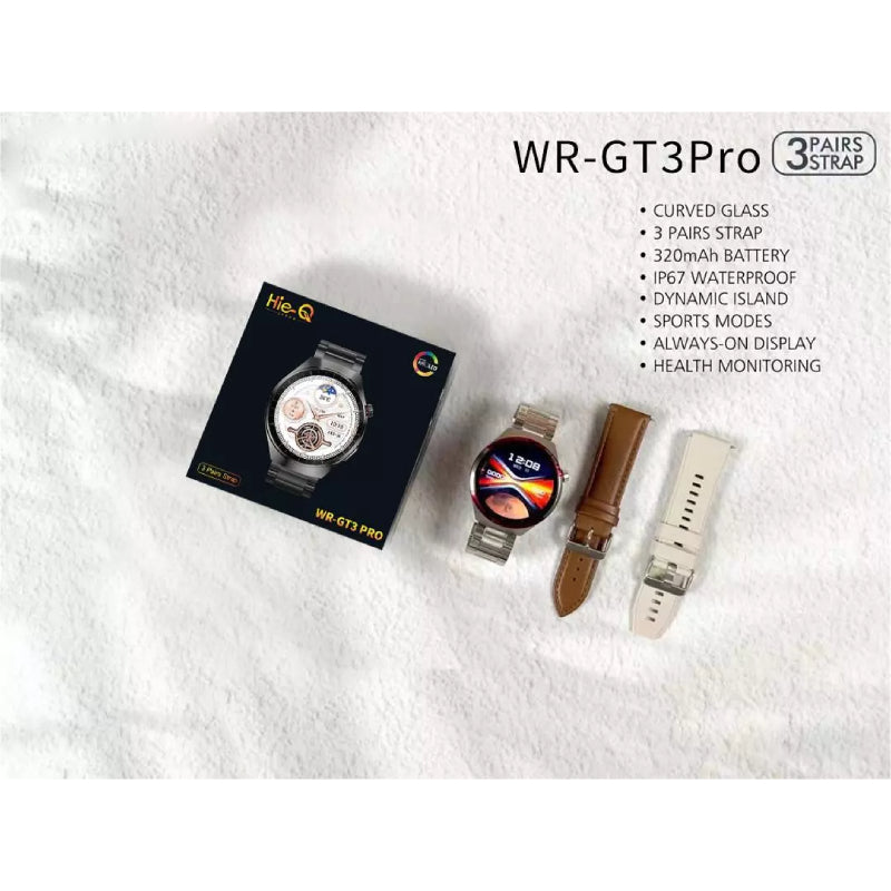 Hie-Q WR-GT3 PRO Smart Watch - 3 Watch Strap Smart Watches