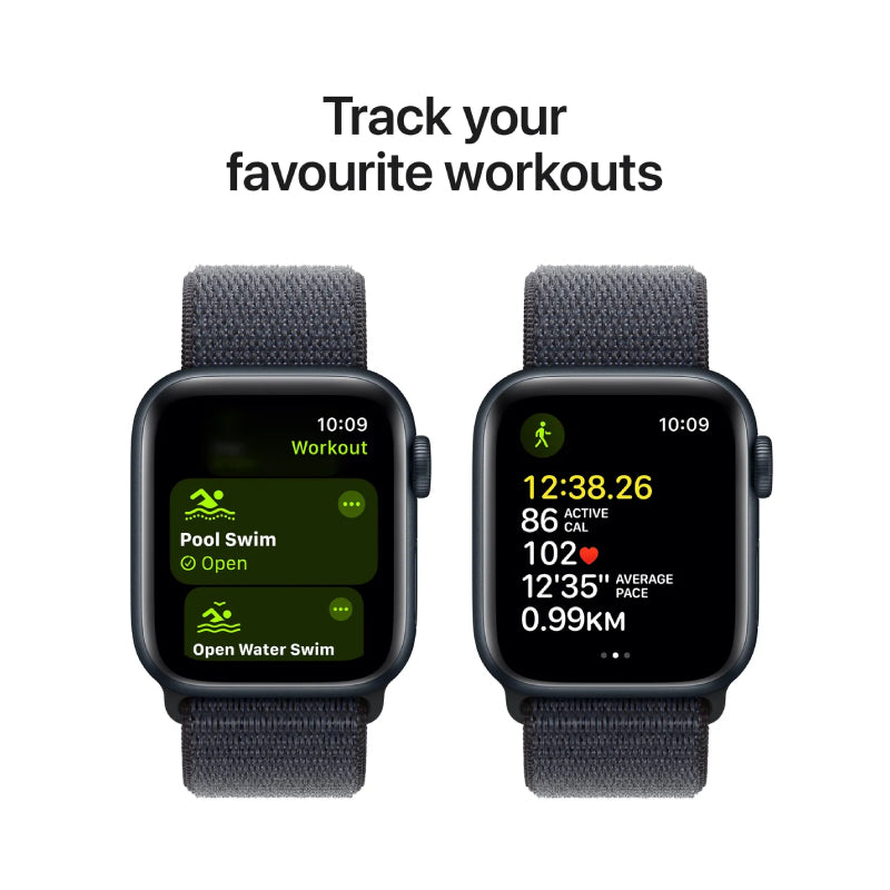 Apple Watch SE (2nd Gen) with Sport Loop - LTPO OLED / 44mm / Bluetooth / Wi-Fi / Ink Smart Watches