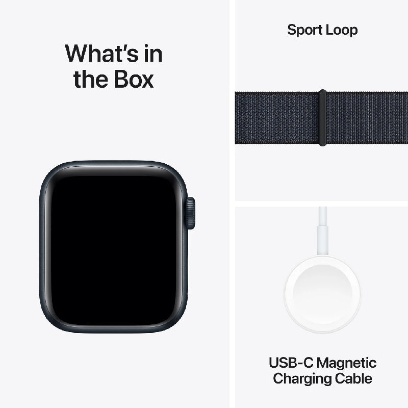 Apple Watch SE (2nd Gen) with Sport Loop - LTPO OLED / 44mm / Bluetooth / Wi-Fi / Ink Smart Watches