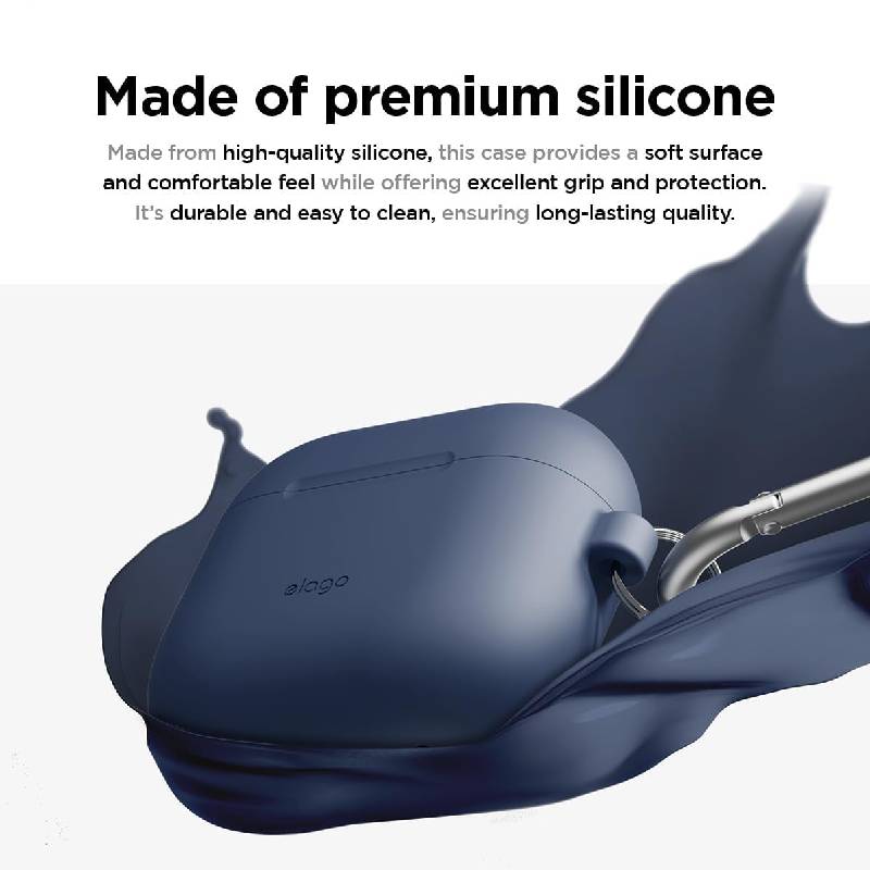 Elago AirPods 4 Silicone Hang Case - Jean Indigo Accessories > Headphones > Covers & Cases