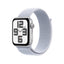 Apple Watch SE (2nd Gen) with Sport Loop - LTPO OLED / 40mm / Bluetooth / Wi-Fi / Silver Aluminum Blue Cloud Smart
