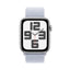 Apple Watch SE (2nd Gen) with Sport Loop - LTPO OLED / 40mm / Bluetooth / Wi-Fi / Silver Aluminum Blue Cloud Smart