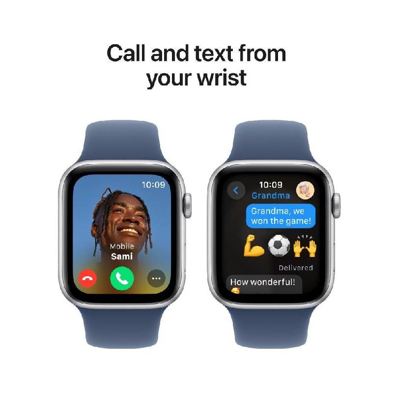 Apple Watch SE (2nd Gen) with Sport Band - LTPO OLED / 40mm / Small/Medium / Bluetooth / Wi-Fi / Denim Smart Watches