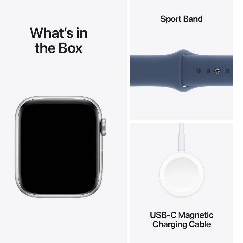 Apple Watch SE (2nd Gen) with Sport Band - LTPO OLED / 40mm / Small/Medium / Bluetooth / Wi-Fi / Denim Smart Watches