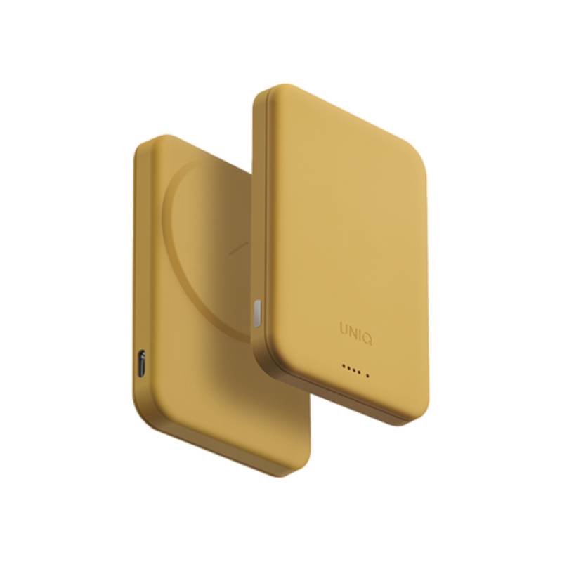 Uniq Lyden Lexa MagSafe Wireless Power Bank - 5000mAh / USB-C / Canary Yellow Accessories > Power Bank