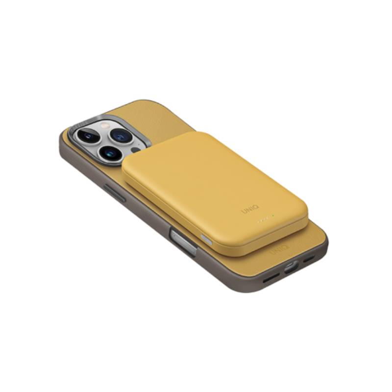 Uniq Lyden Lexa MagSafe Wireless Power Bank - 5000mAh / USB-C / Canary Yellow Accessories > Power Bank