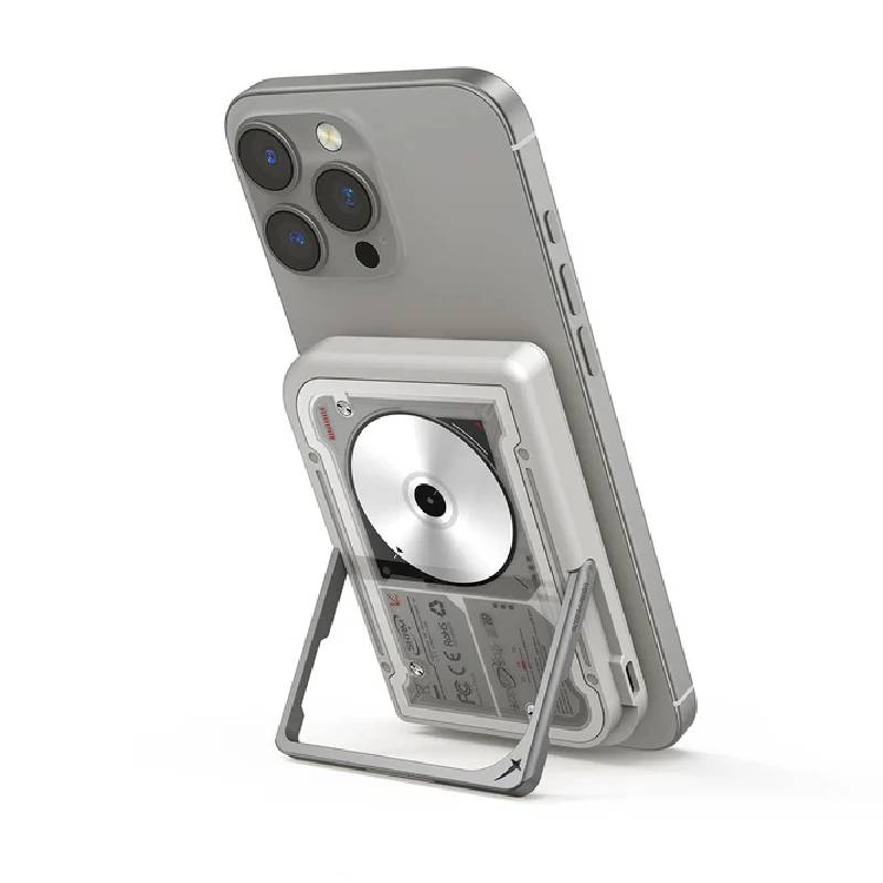 SKINARMA Nova Nexus Magnetic PowerBank With Built-In Kick-Stand - 5000mAh / USB-C / Light Grey Accessories > Power Bank