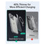 ESR Classic Hybrid Case with Stash Stand (HaloLock) Apple iPhone 16 Pro Max / Clear Gray Accessories > Mobiles &