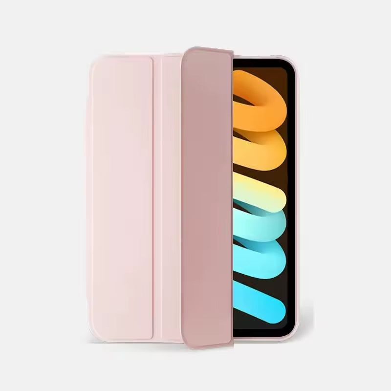 Smart Folding Case with Pen Holder for iPad Mini 7 (A17 Pro) / Mini 6 - Light Pink