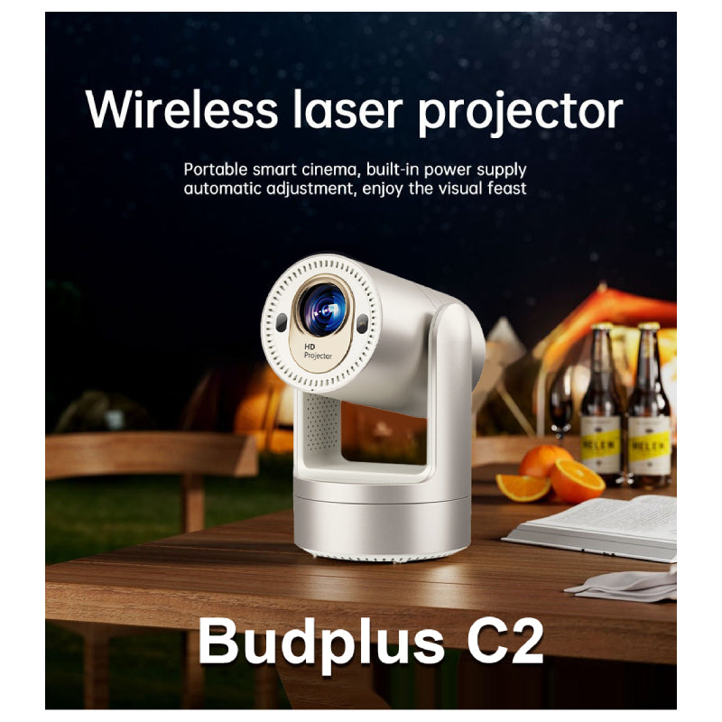Volto BUDS PLUS C2 Projector With Battery - 2.69″ LCD / 5G / HDMI / USB 2.0 / Audio Port / Rose Gold