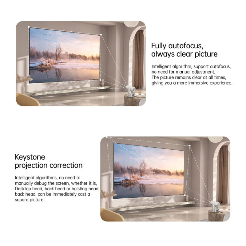 Volto BUDS PLUS C2 Projector With Battery - 2.69″ LCD / 5G / HDMI / USB 2.0 / Audio Port / Rose Gold