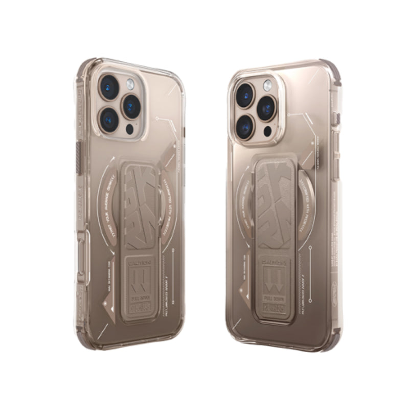SKINARMA Helio MagSafe Case With Grip Stand Apple iPhone 16 Pro / Gold Accessories > Mobiles & Tablets > Mobiles >