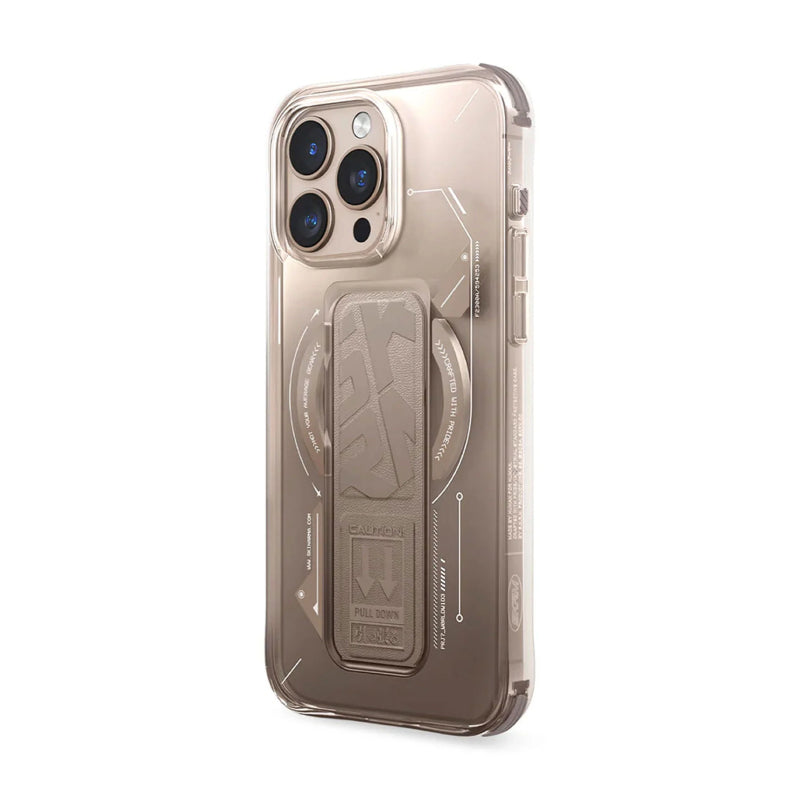 SKINARMA Helio MagSafe Case With Grip Stand Apple iPhone 16 Pro / Gold Accessories > Mobiles & Tablets > Mobiles >