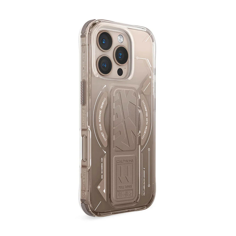 SKINARMA Helio MagSafe Case With Grip Stand Apple iPhone 16 Pro / Gold Accessories > Mobiles & Tablets > Mobiles >