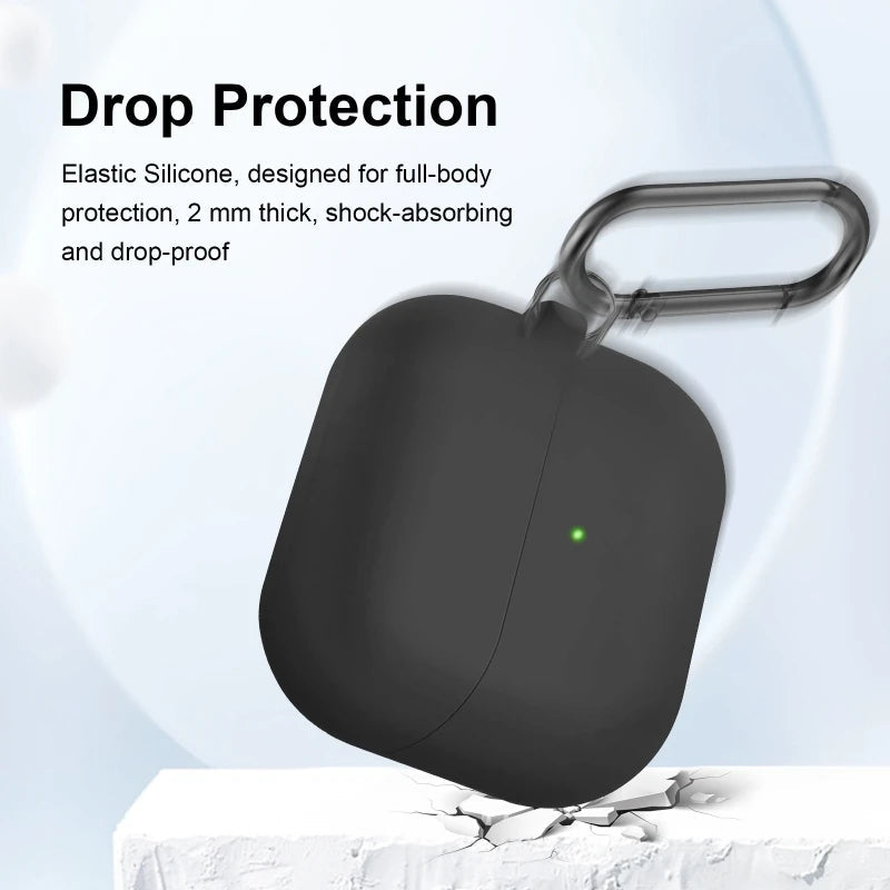 Silicone Airpods Case For Samsung Galaxy Buds 3 / Buds 3 Pro Black Accessories > Headphones > Covers & Cases