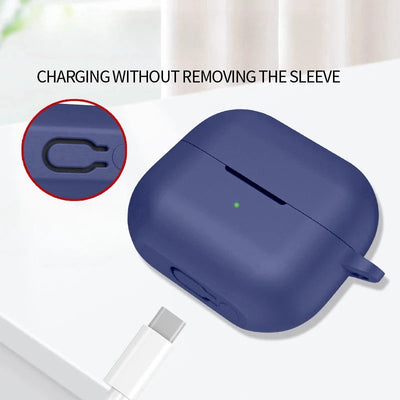 Silicone Airpods Case For Samsung Galaxy Buds 3 / Buds 3 Pro Dark Blue Accessories > Headphones > Covers & Cases