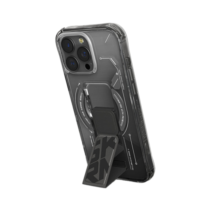 SKINARMA Helio MagSafe Case With Grip Stand for Apple iPhone 16 Pro - Black