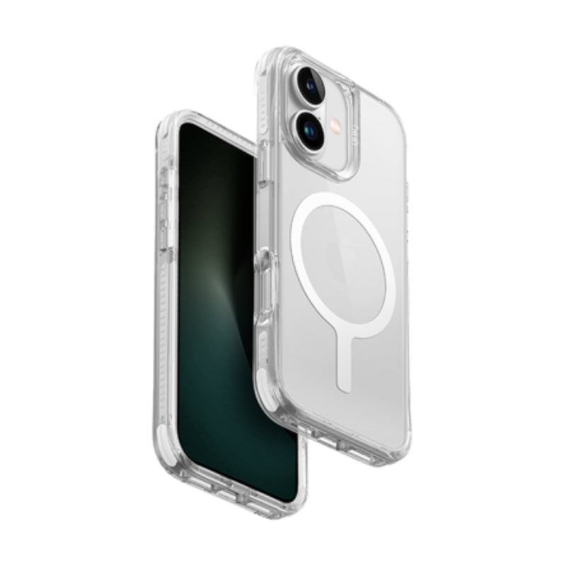 Uniq Hybrid Combat MagSafe Case for iPhone 16 - Lume White