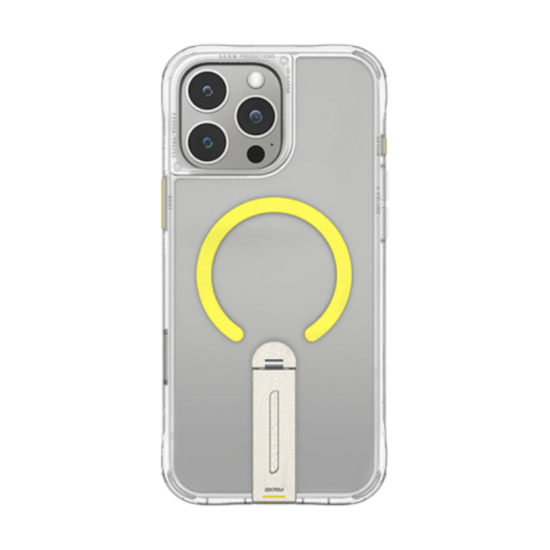 SKINARMA Helix MagSafe Case With 360 Rotating Stand for Apple iPhone 16 Pro (2024) 6.3" - Clear