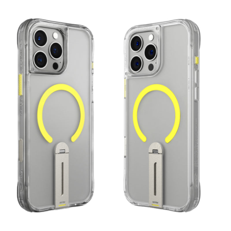 SKINARMA Helix MagSafe Case With 360 Rotating Stand for Apple iPhone 16 Pro (2024) 6.3" - Clear