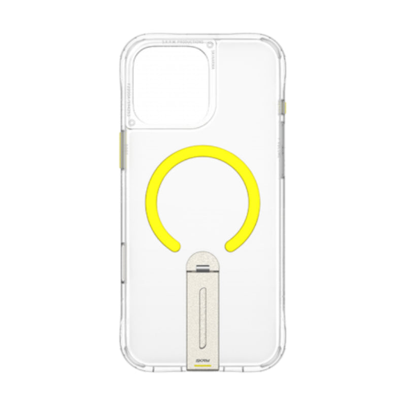 SKINARMA Helix MagSafe Case With 360 Rotating Stand for Apple iPhone 16 Pro Max (2024) 6.9"- Clear