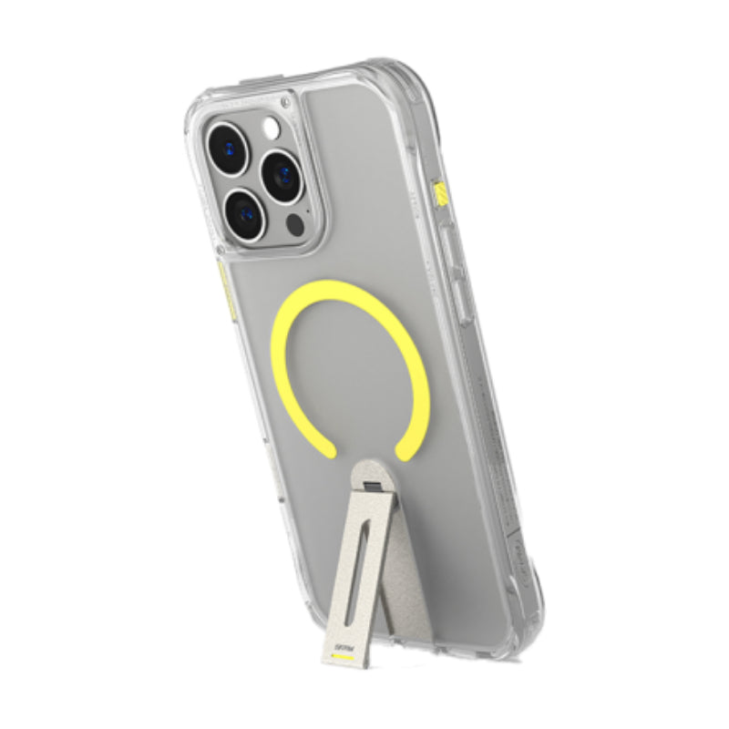 SKINARMA Helix MagSafe Case With 360 Rotating Stand for Apple iPhone 16 Pro Max (2024) 6.9"- Clear