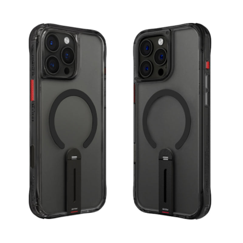 SKINARMA Helix MagSafe Case With 360 Rotating Stand for Apple iPhone 16 Pro Max (2024) 6.9" - Black