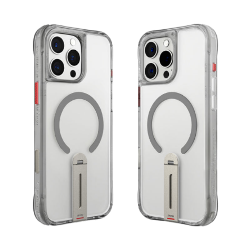 SKINARMA Helix MagSafe Case With 360 Rotating Stand for Apple iPhone 16 Pro (2024) 6.3" - Titanium