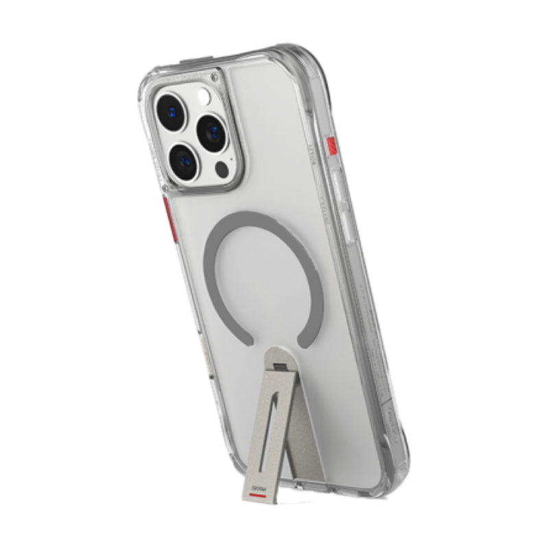 SKINARMA Helix MagSafe Case With 360 Rotating Stand for Apple iPhone 16 Pro (2024) 6.3" - Titanium