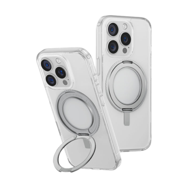 Uniq Swivix MagSafe Case with 360 Rotation Kickstand for iPhone 16 Pro – Lucent Clear