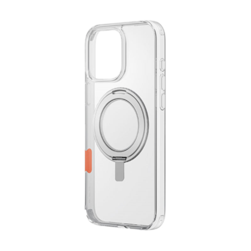 Uniq Swivix MagSafe Case with 360 Rotation Kickstand for iPhone 16 Pro – Lucent Clear