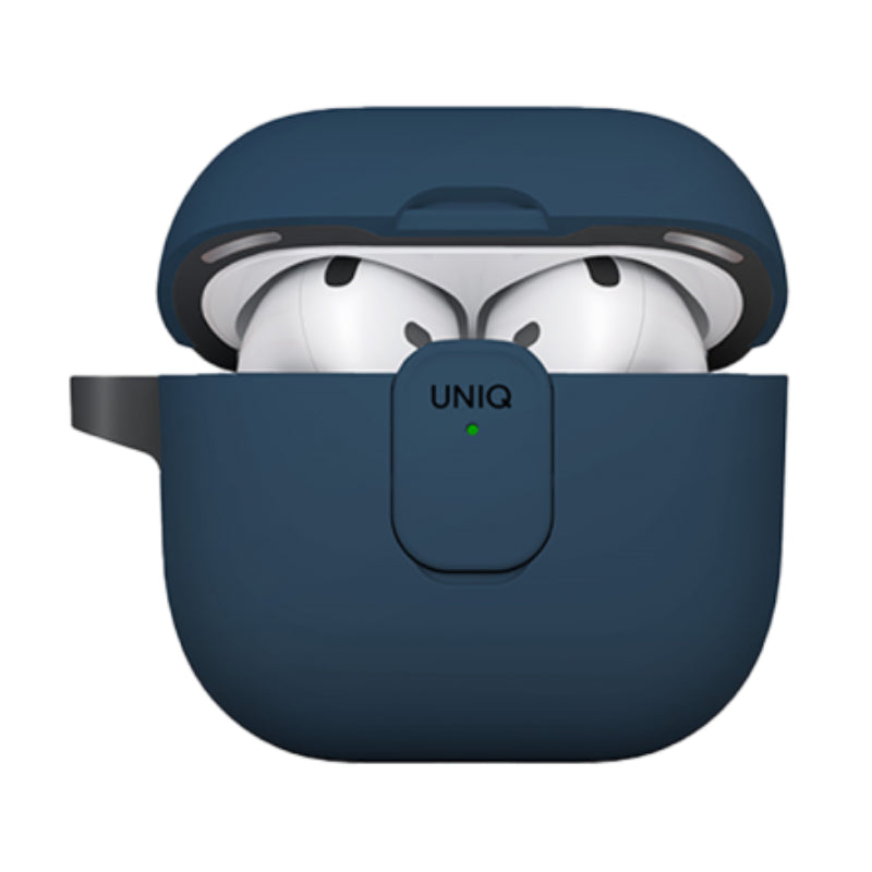Uniq Clyde Lock Case for Airpods 4th Gen Royal Blue/Dark Grey Accessories > Headphones > Covers & Cases