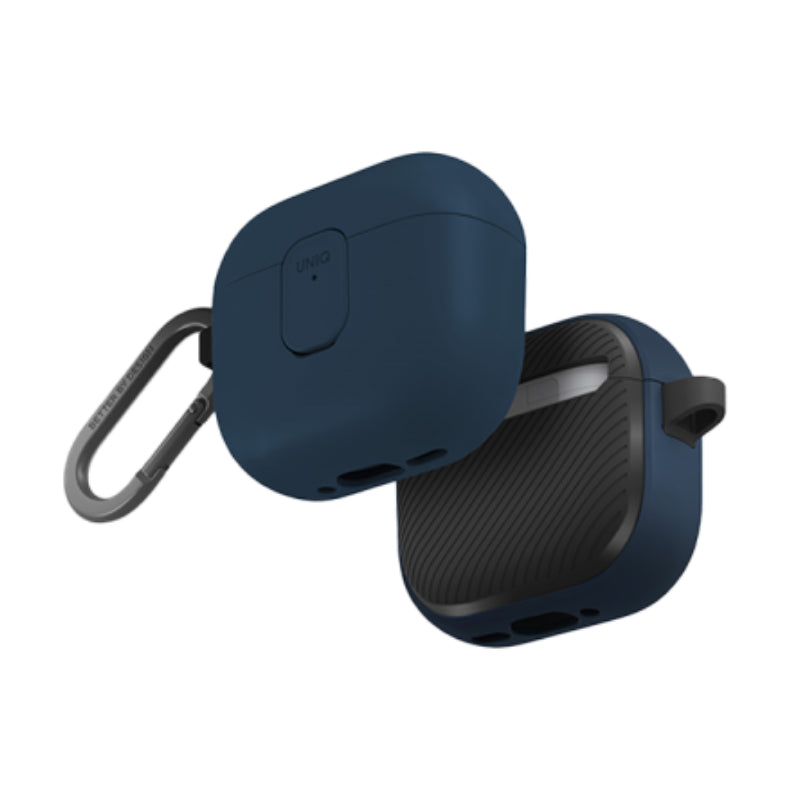 Uniq Clyde Lock Case for Airpods 4th Gen Royal Blue/Dark Grey Accessories > Headphones > Covers & Cases
