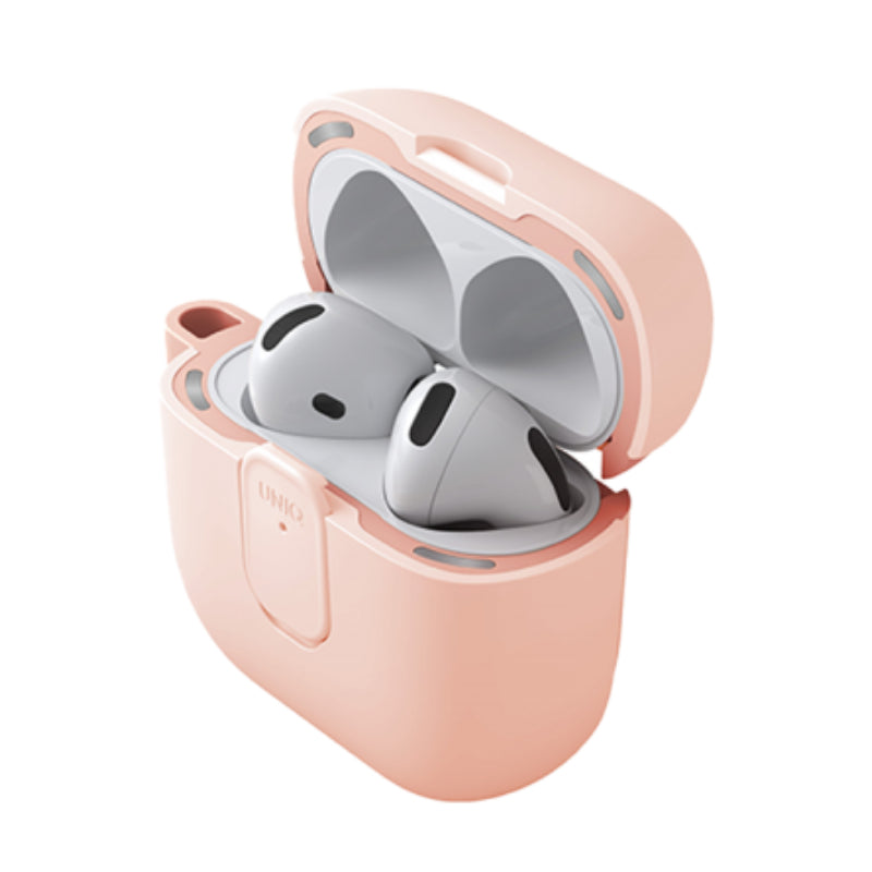 Uniq Clyde Lock Case for Airpods 4th Gen Light Pink/Crepe Pink Accessories > Headphones > Covers & Cases