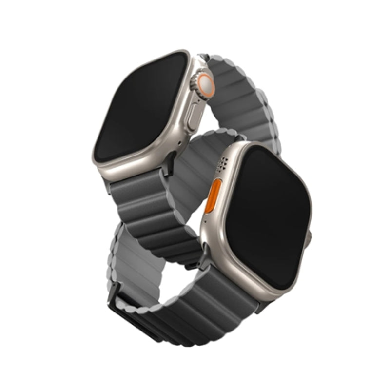 Uniq Revix Premium Edition Reversible Strap for Apple Watch 49/45/44/42mm Charcoal Grey/Ash Grey Accessories > Smart