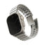 Uniq Strova Mag Apple Watch Self Adjustable Steel Link Band for Apple Watch 49/45/44/42mm Titanium (Silver) Accessories