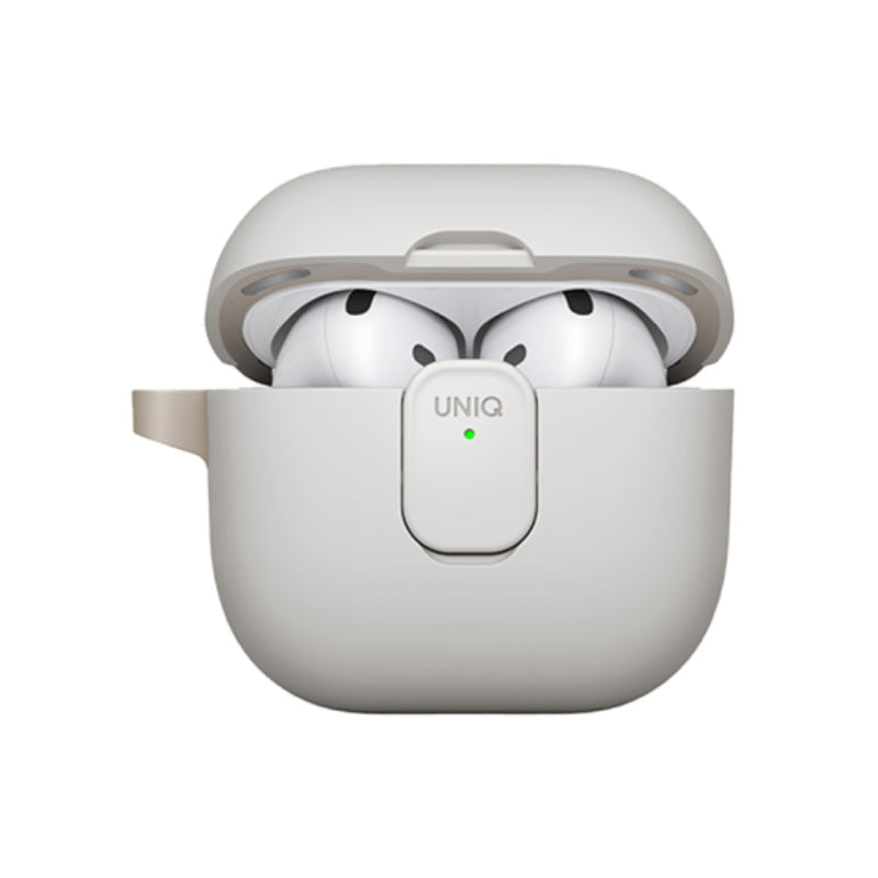 Uniq Clyde Lock Case for Airpods 4th Gen Mist Grey/Khaki Accessories > Headphones > Covers & Cases