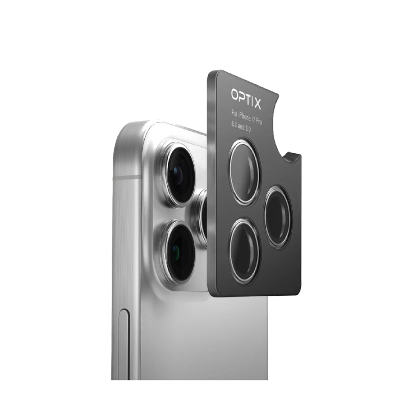 Uniq Optix Prime Stainless Steel Camera Lens Protector for Apple iPhone 17 Pro / iPhone 17 Pro Max - Silver Chrome