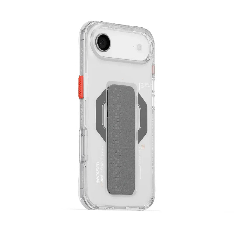 SKINARMA Haxa Mag-Charge Case with Grip-Stand For Apple iPhone Air (2025) - Clear Accessories > Mobiles & Tablets >
