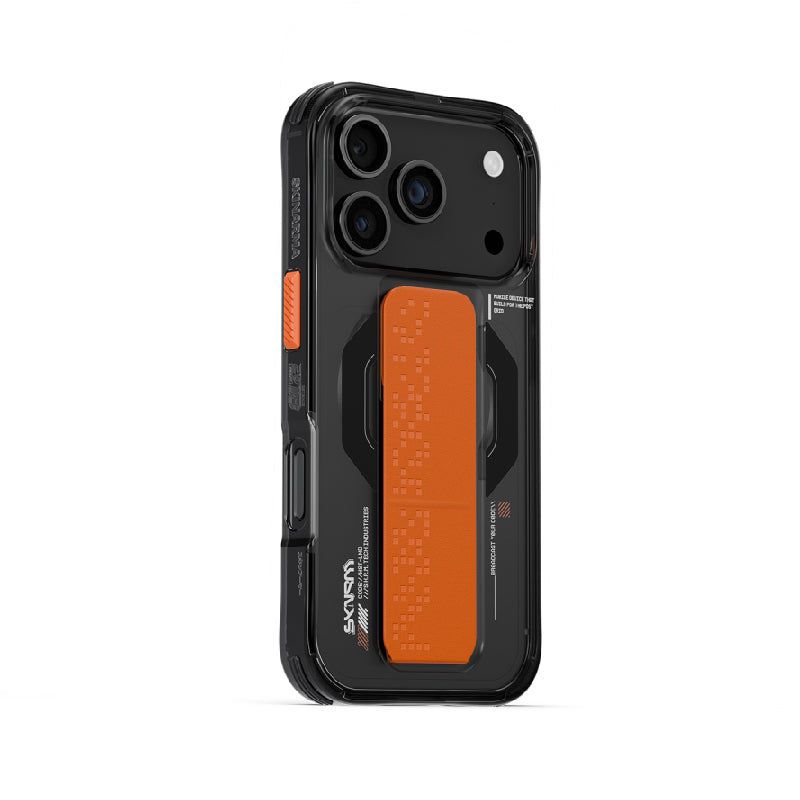 SKINARMA Haxa Mag-Charge Case with Grip-Stand For Apple iPhone 17 Pro (2025) - Graphite Accessories > Mobiles & Tablets