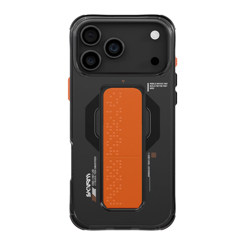 SKINARMA Haxa Mag-Charge Case with Grip-Stand For Apple iPhone 17 Pro Max (2025) - Graphite Accessories > Mobiles &