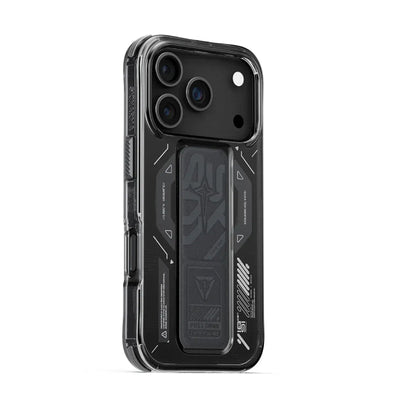 SKINARMA Helio Mag-Charge Case with Grip-Stand For Apple iPhone 17 Pro (2025) - Graphite Accessories > Mobiles &