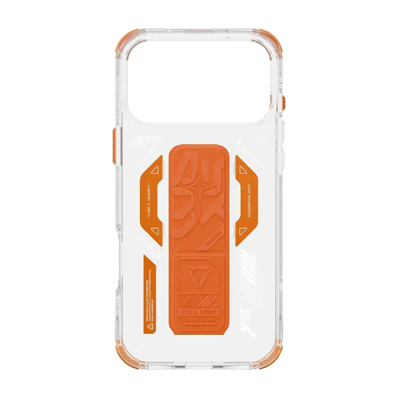 SKINARMA Helio Mag-Charge Case with Grip-Stand For Apple iPhone 17 Pro (2025) - Orange Accessories > Mobiles & Tablets