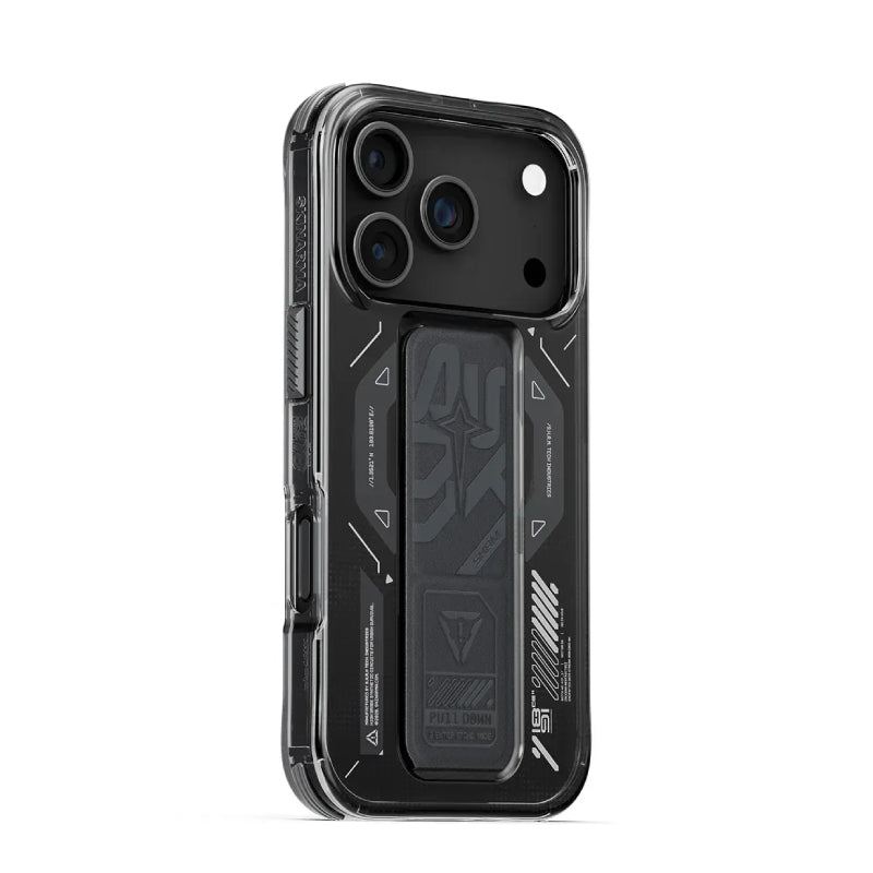 SKINARMA Helio Mag-Charge Case with Grip-Stand For Apple iPhone 17 Pro Max (2025) - Graphite Accessories > Mobiles &