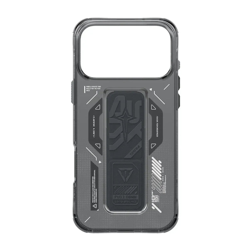 SKINARMA Helio Mag-Charge Case with Grip-Stand For Apple iPhone 17 Pro Max (2025) - Graphite Accessories > Mobiles &